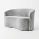 thumbnail image 3 of Sofa Curvo En Felpa Gris Claro, 3 of 3