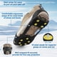 thumbnail image 2 of Tacos de hielo AGOOL, tacos de tracción para nieve, crampones para zapatos y botas, 2 of 9
