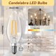 thumbnail image 2 of Bombillas LED para candelabro TJOY, regulables, 4,5 W (paquete de 12), 2700 K, 2 of 7