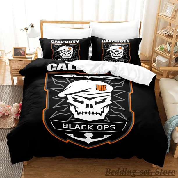 2023 Game call of duty emblem Bedding Set Cartoon Anime three-piece set Adult Kid Bedroom Duvetcover Sets 3D Kawaii cama