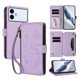 thumbnail image 1 of Funda Cartera Mariposa para [Samsung Galaxy S26 Edge] con Soporte y Cremallera Morado claro, 1 of 6