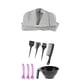 thumbnail image 4 of Salon Hair Coloring Dyeing Tool Bowl Brush Cape Clips Set Para Peluquería, 4 of 4