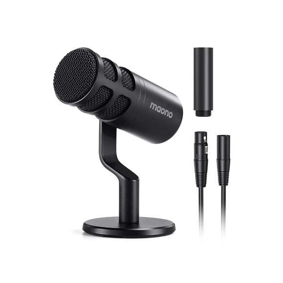 Micrófono Dinámico Maono PD100 XLR, Color Negro