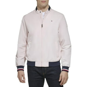 Chaqueta Tommy Hilfiger, Ligera, De Punto Acanalado, Rosa