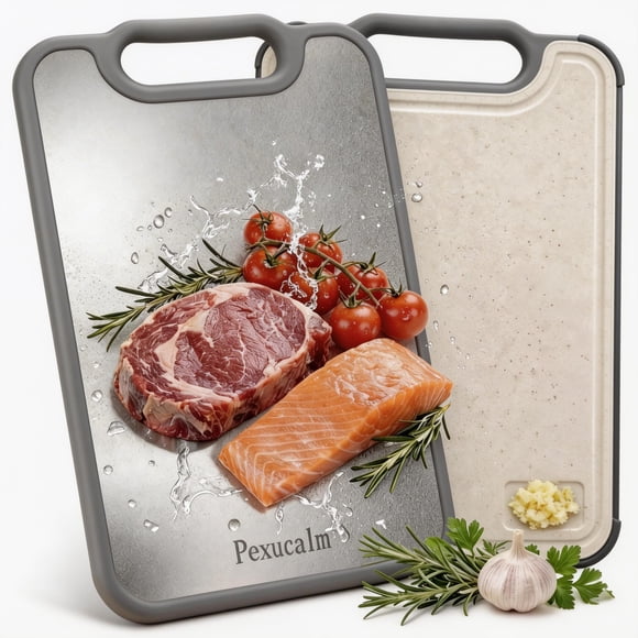 Tabla de cortar Pexucalm 39 × 26 cm de doble cara con titanio