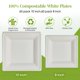 thumbnail image 2 of Platos De Papel Compostables 120 Paquete De 25 Cm Y 20 Cm, 2 of 7