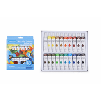 Baima - Set 18 Pinturas Acrílicas 12Ml Colores Surtidos Para Arte Y Manualidades