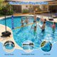 thumbnail image 4 of Set de red de voleibol para piscina MoKo, ajustable de 4,5 a 7,5 m, con pelotas, 4 of 7