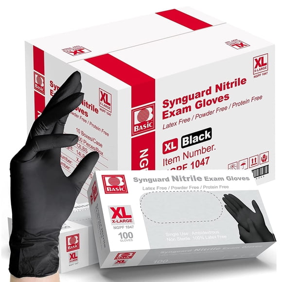Guantes médicos Intco Basic Nitrile 5 mil sin látex 1000 XL