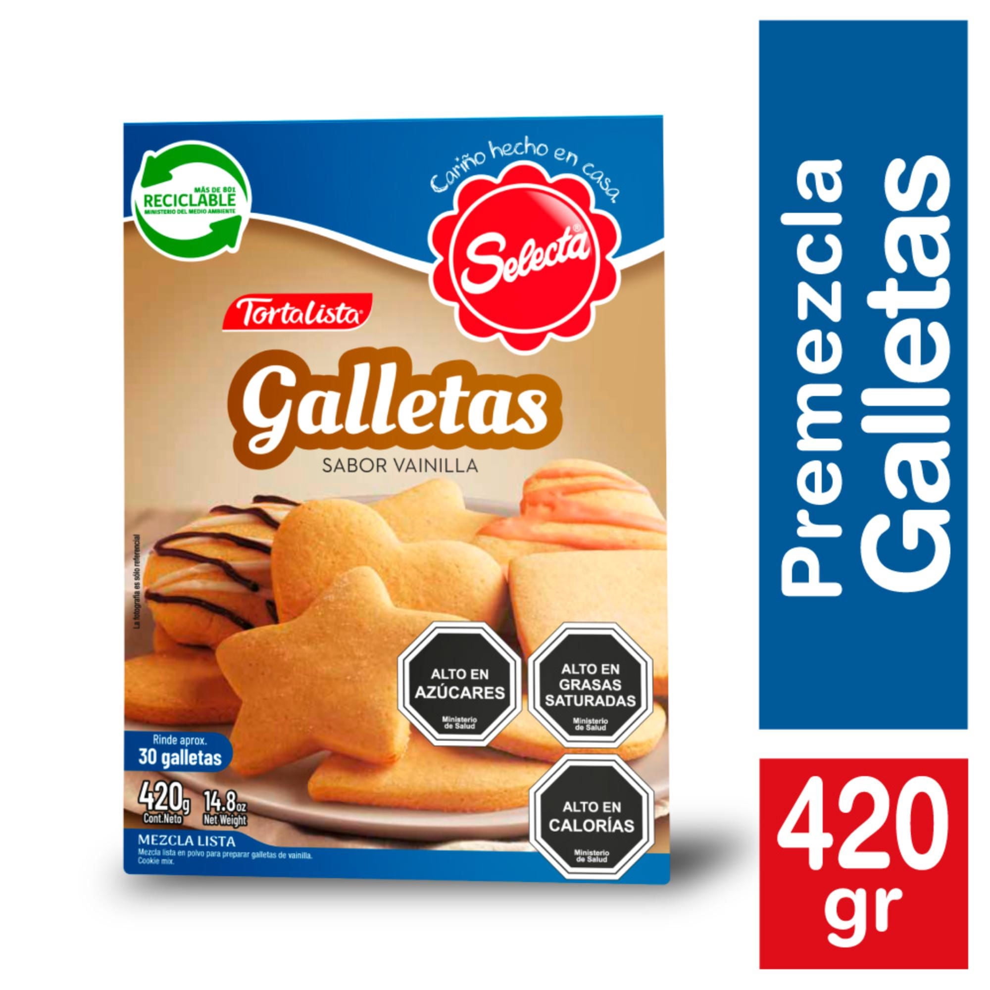 Premezcla Tortalista Galletas Vainilla 420 g Selecta