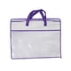 thumbnail image 3 of Bolsa de almacenamiento para mantas, organizador de ropa, contenedor con cremallera, bolsa de almacenamiento para edredón, organizador de armario para borde violeta, 3 of 5