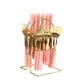 thumbnail image 1 of XmhyTop Juego de Cubiertos de Oro Rosa 24 Piezas Flatware Set de Acero Inoxidable, Ideal para Familias y Eventos, 1 of 5