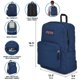 thumbnail image 2 of Mochila JanSport Superbreak Plus NCAA Fuerza Aérea 38 cm para Laptop Gris Grafito, 2 of 5