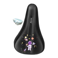 Magideal - Cojín De Asiento De Bicicleta Para Niños, Funda De Asiento De Bicicleta Para Niños Con Funda Para Lluvia, Accesorios De Bicicleta Antideslizantes, Pro M Astronauta