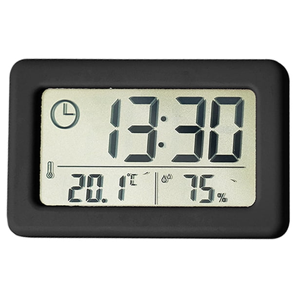 Reloj sencillo, ligero y delgado, reloj electrónico de temperatura y humedad, reloj conveniente.