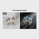 thumbnail image 1 of Multicolor Birthstone Dangle Earrings Marquise Cut Red Purple Olive Green Stone Ear Drop Flower Leaf Delicate Ear Jewelry Gift, 1 of 3