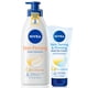 thumbnail image 1 of Loción corporal reafirmante Nivea Skin de Variety Pack, 500 ml y gel en crema, 1 of 3