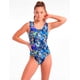thumbnail image 1 of Traje de baño de niña vuelos estampado azul Talla 8, 1 of 5