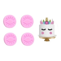Genérico - Pack X4 Molde De Silicona Moldes Molde Fondant Pestañas