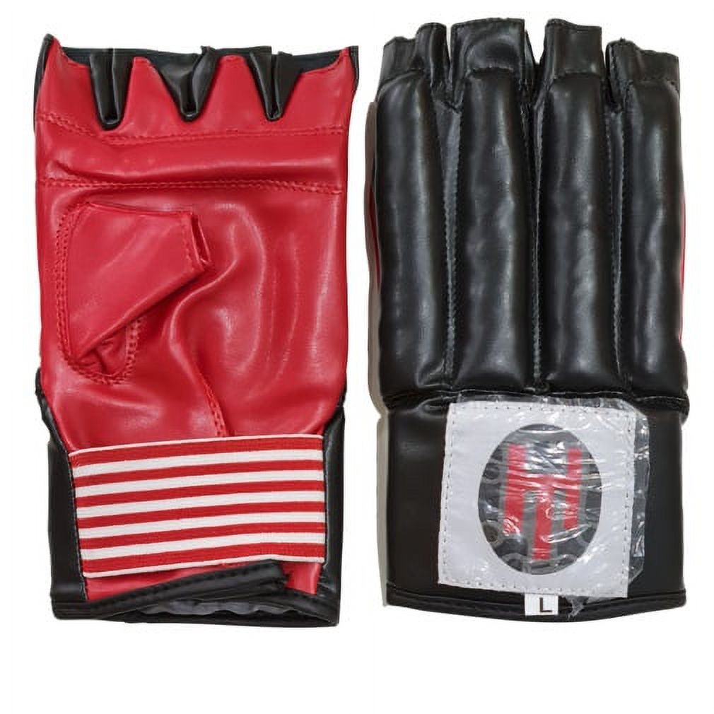 Human Touch - Guantillas H.Touch Boxeo Negro/Rojo Talla L Cuero Laminado