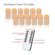 thumbnail image 5 of Velas LED sin llama Wemarry 12 uds D3 x H15 cm con control remoto, 5 of 7