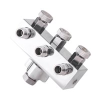 Bothyi - Adaptador Divisor De Aerógrafo Salida De Aire Portátil Conector De Desconexión De Aerógrafo 1 Entrada 3 Salidas