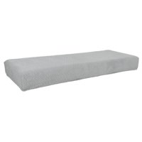 Bothyi - Funda De Banco Elástica Para Silla De Comedor, Decoración Del Hogar A Prueba De Polvo, Lavable Para El Hogar, Gris Claro
