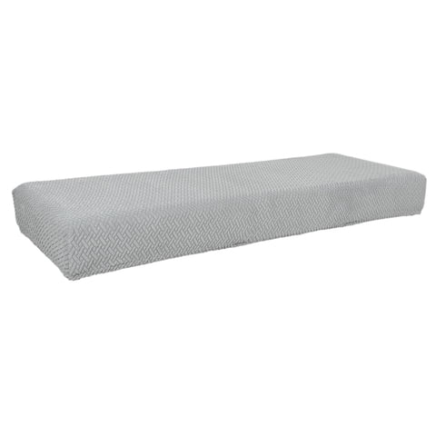 Bothyi - Funda De Banco Elástica Para Silla De Comedor, Decoración Del Hogar A Prueba De Polvo, Lavable Para El Hogar, Gris Claro
