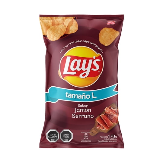 Papas Fritas Mediterráneas Jamón 170 g Lay's