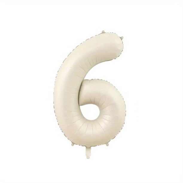 1pc, Beige Caramel Heart Balloons, Crown Happy Birthday Baloons, 1 2 3 4 5 6 Baby Shower Number Foil Balloon, Helium Baby Shower Globos, Creative Small Gift, Holiday Accessory, Birthday Party Supplies