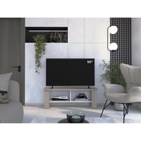Tuhome - Rack Tv 50"" Navia Bardolino Y Blanco 42X120X31 Cm