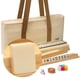 thumbnail image 1 of Set de mahjong americano Yellow Mountain Imports con franjas marfil, 1 of 8