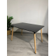 thumbnail image 3 of Mesa de Comedor Rectangular 120x80 cm MDF con Base de Haya Alemana para 6 Personas – Diseño Moderno y Resistente Negra, 3 of 8