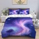 thumbnail image 1 of Dreamy Nebula Theme Printed Bedding Set Polyester Durable, 1 of 1
