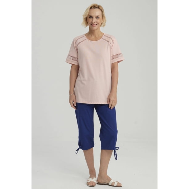 Polera Mujer Detalle Macramé Verde Claro
