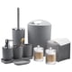 thumbnail image 1 of Juego de accesorios de baño Bthenov, 10 piezas, gris con papelera, 1 of 7