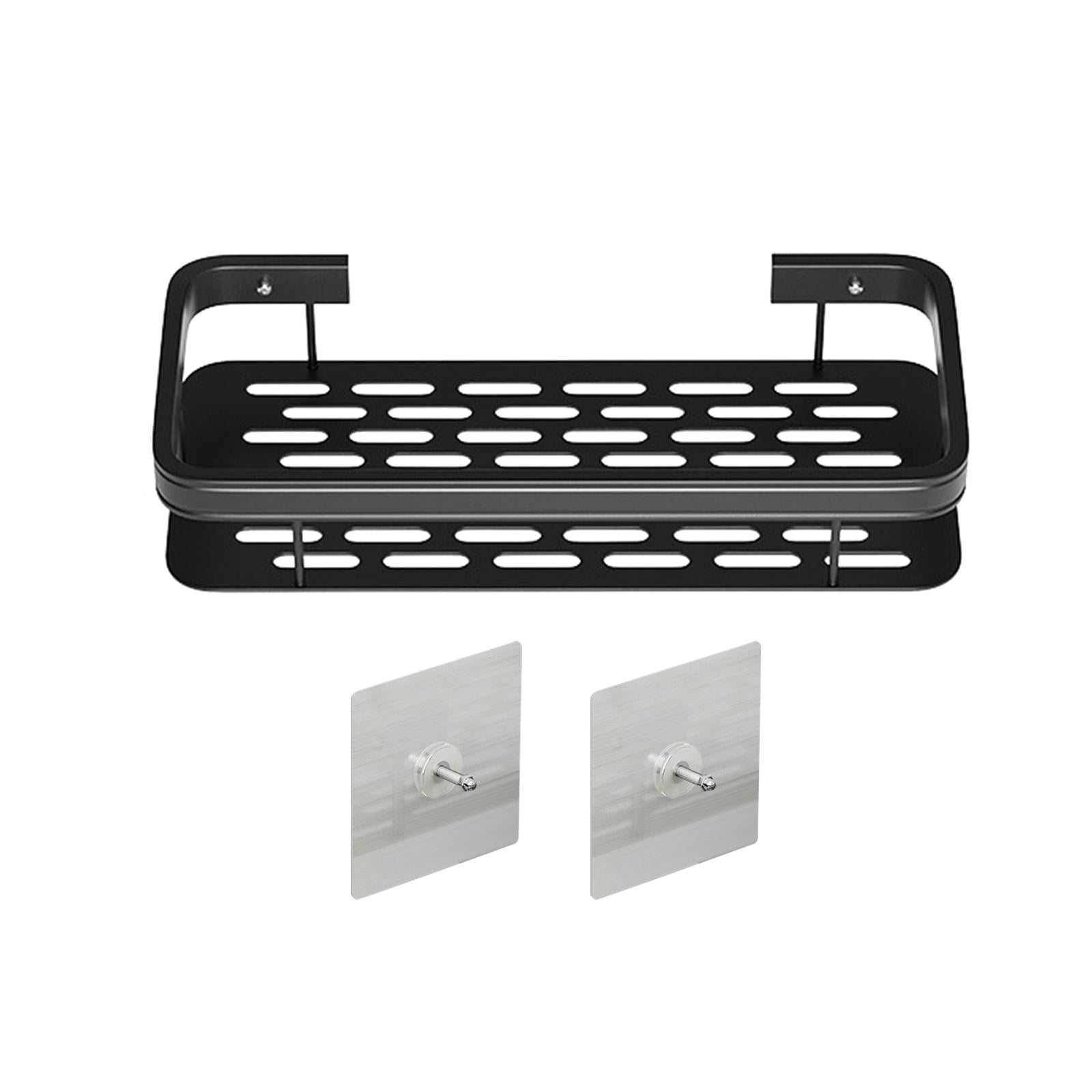 Magideal - Soporte De Almacenamiento Montado En La Pared, Estante Organizador De Baño, Estantes De Ducha Resistentes A La Corrosión De Aluminio Resistente, Estan Negro De Una Sola Capa.