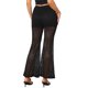 thumbnail image 3 of INSPIRE CHIC Pantalones de Malla Transparente para Mujer de Cintura Alta Elegantes Acampanados Sexy Góticos Largos XS Negro, 3 of 6