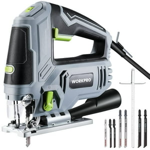 Jigsaw Workpro 850 W, 6,5 A, Eléctrico Con Cable, 7 Cuchillas Y Acceso
