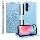 thumbnail image 1 of Funda Cartera para Samsung Galaxy A24 4G Perro Cachorro Grabado con Tarjetas Soporte Correa Azul, 1 of 6