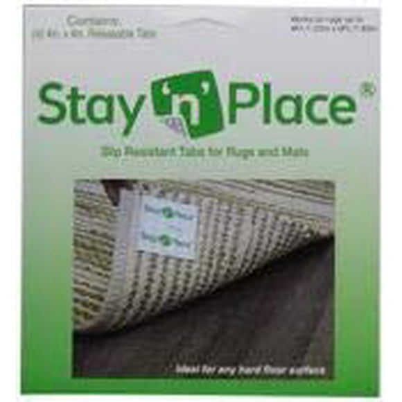 Alfombra antideslizante Stay N Place SNP-OD, 4 x 4 pestañas, paquete de 4