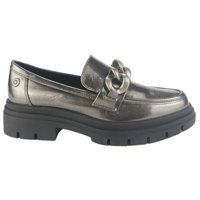 Mocasin Chalada Mujer Selina-5 Plateado Casual