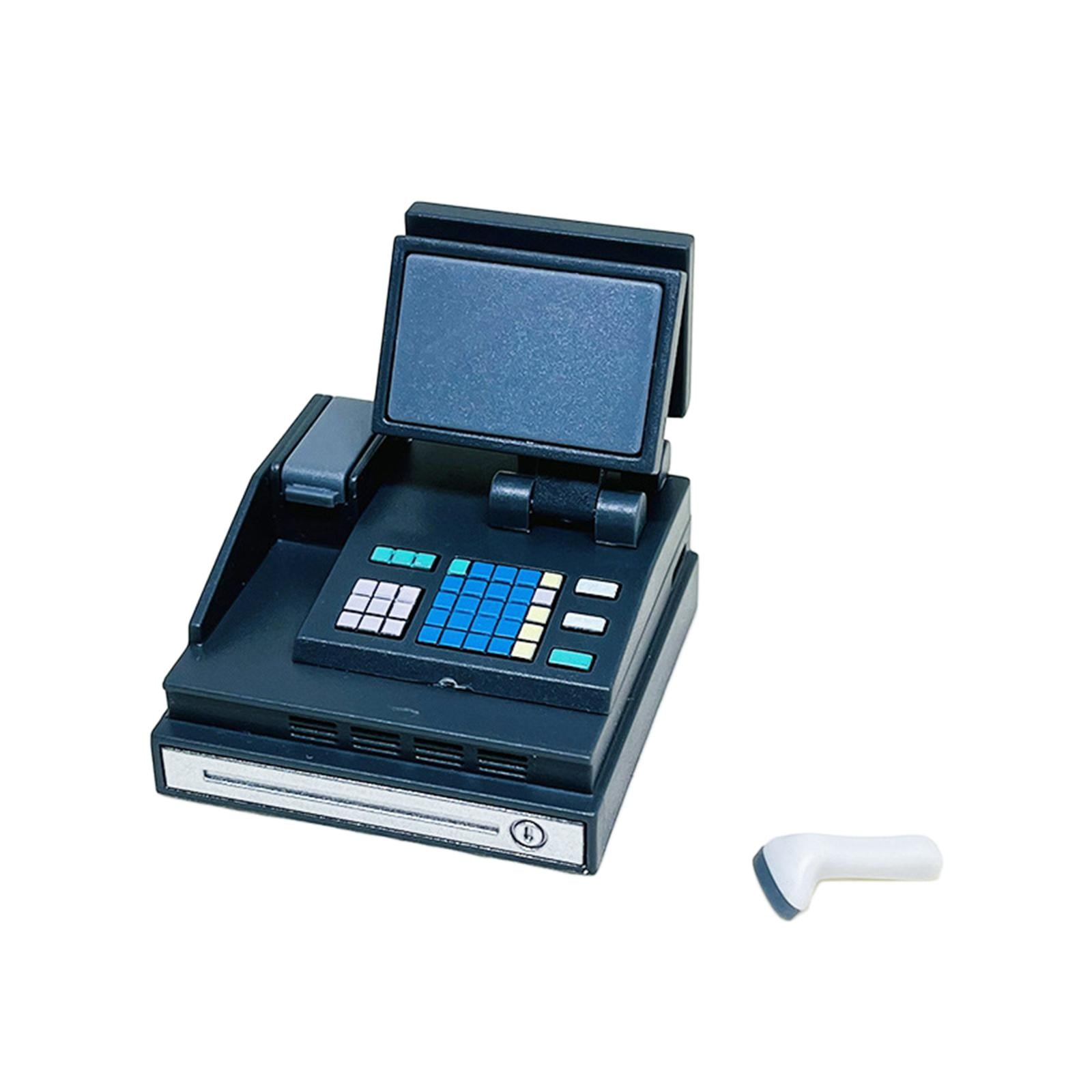 Bothyi - 1:6 Casa De Muñecas Caja Registradora Muebles De Casa De Muñecas Para Niños Regalos De Cumpleaños Azul Oscuro