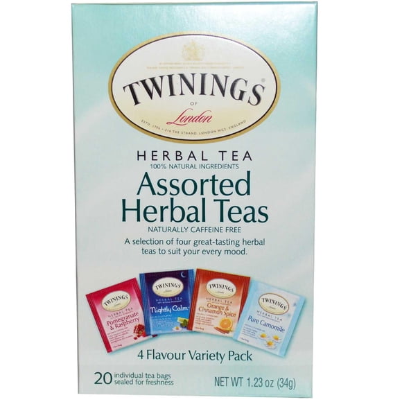 Tea Twinings Herbal Surtido, 20 bolsas