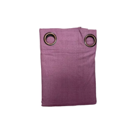 Genérico - Cortina Lino Con Blackout Engomado Térmica 140X220 Lila