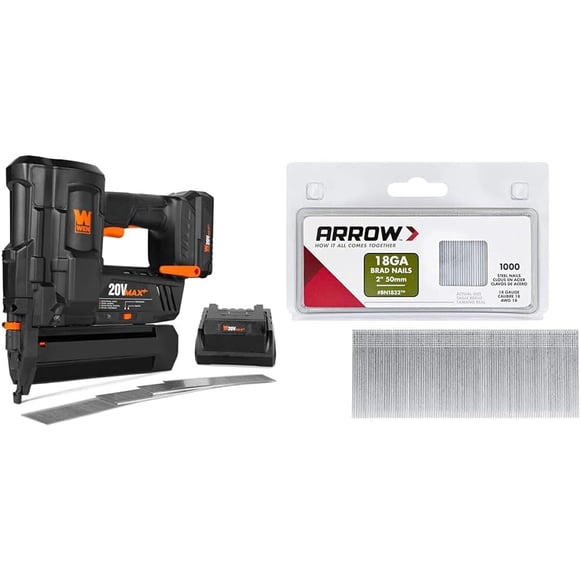 Clavadora Inalámbrica WEN 20V Max 18GA Batería 2.0Ah
