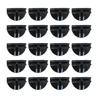 Magideal - Conectores De Rejilla De Armario De Almacenamiento, Piezas De Repuesto De Cubo, Cierre De Armario, Clip De Hebilla Para Estante , Semicírculo Negro