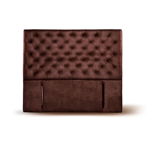 Latam Home - Respaldo Brescia Cuero Café Moro King