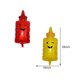 thumbnail image 2 of Set de globos para hamburguesas, salchichas, salsa de tomate y mostaza, 8 botellas, 2 of 5