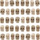 thumbnail image 1 of Escultura Junware 40 piezas miniaturas de calaveras de resina 1,8 cm, 1 of 8